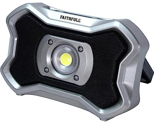 Faithfull FPPSLFF20BS Rechargeable LED Worklight/Camping Light 20W - 2000Lm