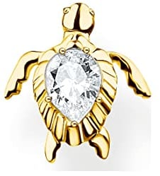 Thomas Sabo Einzel Ohrstecker Schildkröte vergoldetes Silber H2235-414-14