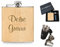 Schmalz® Holz Flachmann-Set 7-teilig aus Edelstahl inklusive Gravur 175ml Geschenkverpackung Stamperl Etui Schnapsbecher Einfülltrichter Lasergravur