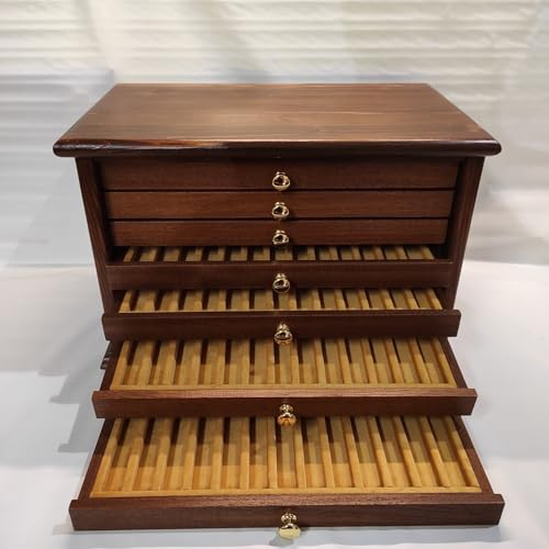 Schrank Aufbewahrungsbox für Schreibtisch Stifthalter Füllhalter (OCRA Samt auf dem Foto)