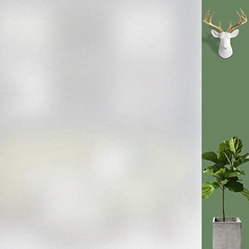 DARUITE Pellicola per Vetri Finestre 60x300cm, Opaca Satinata Pellicola Adesiva per Vetri Decorativa Autoadesive Elettrostatica Anti-UV Pellicola Privacy Finestre per Camera, Cucina, Ufficio