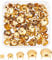 GORGECRAFT 200Pcs 4/6/8/10/12mm Round Dome Rivets Claw Rivet Nailheads Spots Stud Spike Studs Metal Mushroom Head 4 Prongs Nail for Leather Craft Jeans Repair DIY Fabric Clothes Denim Stylish, Golden