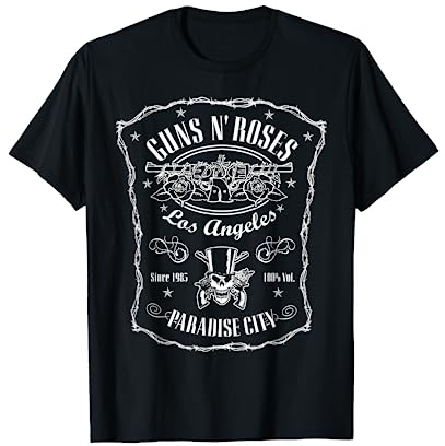 Offizielles Guns N' Roses Paradise Label T-Shirt