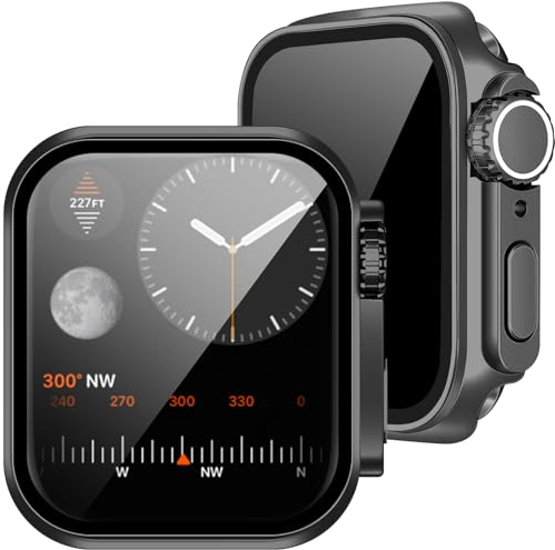 Hülle für Apple Watch Serie 9 8 7 45mm Schutzhülle Hülle mit Anti Spy Displayschutz, Sieht aus wie eine iWatch Ultra 2 Ultradünne PC Schutz Schutzhülle für Apple Watch Series 9 8 7 Hülle 45mm Case