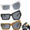 Hunphy 3 Stück Schrullig Sonnenbrille, Coole Brille, Lustige Mini Klobige Sonnenbrille, Damen Trendige Unisex Rave Brille für Männer, Frauen, 3 Farben
