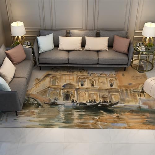 John Singer Teppiche im Sargent-Stil Impression Retro-rutschfeste Teppiche für Wohnzimmer Schlafzimmer Freizeitschiffe Teppiche mit Gummirücken 180x300cm