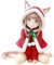 Zhongkaihua Niedliche Katzen-Mädchen-Figur, Kinako-Cartoon-Q-Figuren, PVC-Statue, 15 cm, Kinako-Nudel-Stopper, Figur, sitzende Position, Modell, Tisch-Ornamente