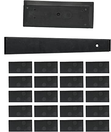 NDNCZDHC Laminate Wood Flooring Installation Kit with 20 Black Spacer, Tapping Block and Pull Bar for the Installation of Glue or Glueless Laminate and Hardwood Flooring