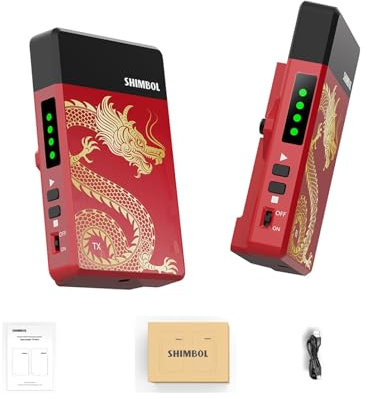 Shimbol TP Mini Sistema de transmisión de Video inalámbrico 600 pies 5G HDMI 0.07S LATENCIA Soporte 1080P60, transmisor y Receptor HDMI para transmisión en Vivo