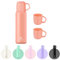 GIOGD Thermal Flask with Cup 648ml/22oz, Vacuum Insulated Flask, Thermal Cold Water Bottle Thermo Coffee Flasks (Orange, Set)
