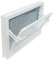 Kellerfenster weiss 40 x 30 cm Einfachglas incl. Schutzgitter, Insektenschutz, 4 Fensterbauschrauben, 10 Fensterkeile