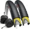 Fincci Fahrradreifen 700x38c, 40-622 - Paar Fahrradmantel 28 Zoll mit 1 mm Pannenschutz & 2X Fahrradschlauch 40-622 Presta Ventil - Gravel Falt Reifen 60 TPI für E-Bike, Hybrid, Rennrad & Tourenrad