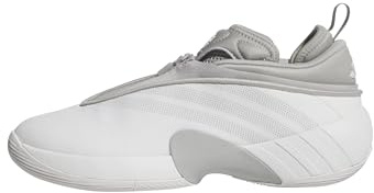 adidas Unisex-Adult D.o.n. Issue 7 Basketball Sneaker, White/Grey, 12 Women/11 Men