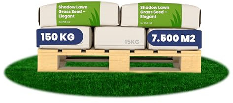 Graines De Gazon D'Ombre - Gazon - Germination Rapide - Certifié Nak - Très Haute Tolérance À L'Ombre Et À La Sécheresse - Organifer (150 KG)
