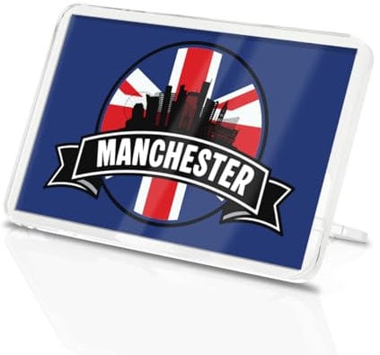 1 x Manchester Square Magnet - England UK GB Flag City Travel Holiday Fridge Magnetic Travel Souvenir Holiday Family Friend Women Men #83142