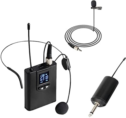Harilla Microfonico con Bavero E Microfoni Ad Auricolare per Chiesa, Formazione, Aula, Colloquio