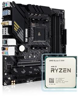Compatibilità Ryzen 5 5500 + Fit For ASUS TUF GAMING B550M-PLUS WIFI II Socket AM4 B550 Gaming Motherboard Wi-Fi 6