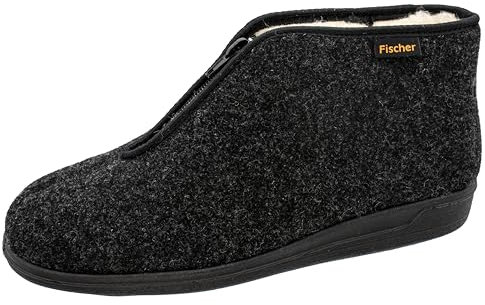 Fischer Frank, Herren Hohe Hausschuhe, Schwarz (anthrazit 205), 47 EU