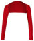 Sharplace Damen Schulterjäckchen Langarm Jäckchen Modal Festlich Shrug Crop Top Shrug Winter Strickjacke Cardigan Open Front Shrugs Boleros Strick Bolerojacke Schulterjacke für Kleider Casual, rot