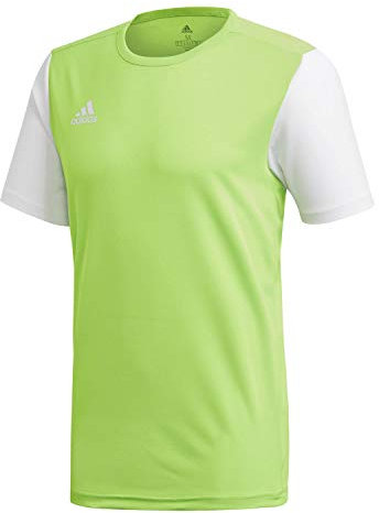 adidas Jungen ESTRO 19 JSY T-shirt, solar green/White, 18-23