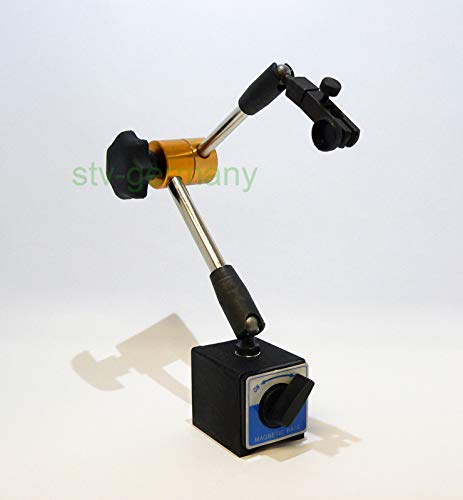 Messuhrhalter | magnetisch | Magnetfuß/Magnetstativ | in klein groß XL | in blau rot gelb silber (XL, gelb)