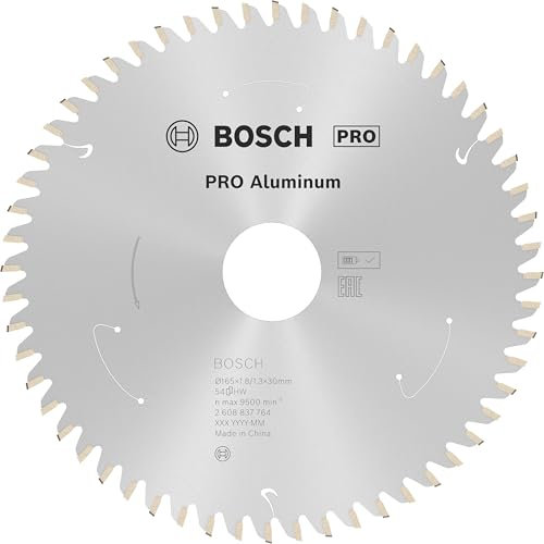 Bosch Professional 1x Lame de scie circulaire Expert (for Aluminium, 165 x 30 x 1,8 mm, 54 dents, accessoire de scie circulaire sans fil)