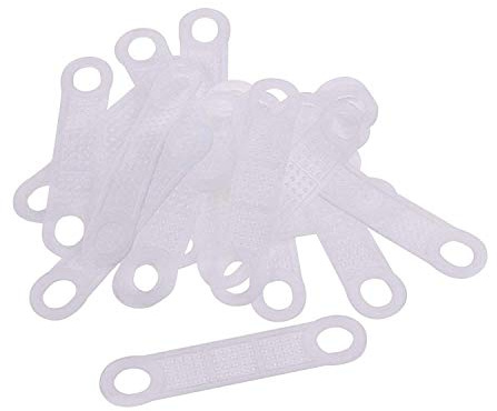 30 Pcs Clear Non-Slip Rubber Clothes Hanger Grips Clothing Hanger Strips