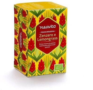 NEAVITA - Tisana ZENZERO e LEMONGRASS 15 filtri - Note esotiche e lievemente agrumate