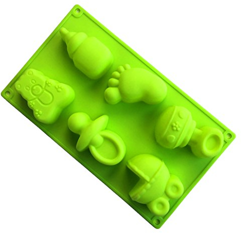 MKNZOME Moldes de Silicona, 6 Cavidad Moldes de Chocolate Molde de jabón Molde para Hornear Molde para Pastel Jabón Caramelo Cupcake de Chocolate Jalea Pan Pudín Mollete