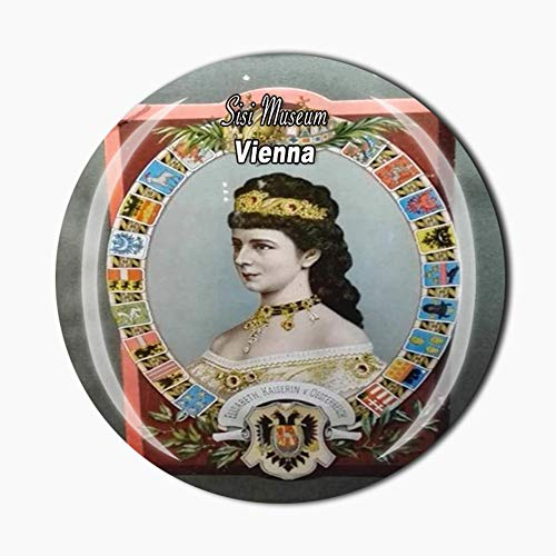Sisi Museum Wien Österreich Kühlschrankmagnet Reise-Souvenir Geschenk Zuhause Küche Kühlschrank Dekoration Magnetaufkleber Kristall-Magnetsammlung