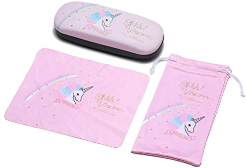 Brillenetui mit Einhorn-Motiv - Pink - Einheitsgröße