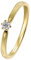 trendor Damen Diamantring Gold 585/14K Brillantring 0,10 ct 26932.010GG-56 Ringgröße 56/17,8