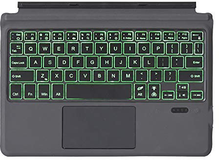 ZOMUN Ultra Slim Bluetooth Keyboard (7-Color Backlight) with Trackpad/TouchPad for Surface Go 3 (2021), Surface Go 2 (2020) and Surface Go