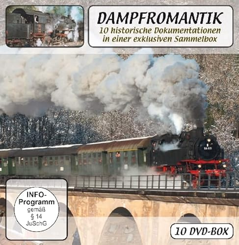 Dampfromantik,10 DVDs: 10 historische Dokumentationen in einer exklusiven Sammelbox [VHS]
