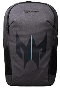 Acer Predator Urban Gaming Laptop Rucksack 15,6 zoll - Laptoptasche 15.6 zoll, Polyester, mehrere Taschen, auch geeignet für Reisen, Arbeit, Freizeit, Uni, Schwarz
