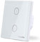 HEUXGIR Smart WiFi Touch Sensor Light Switch,Lichtschalter with Glass Panel and Status LED，Alexa Lichtschalter Works with Alexa Tuya Google Home 2.4 GHz 86 * 86mm Neutral Line Required