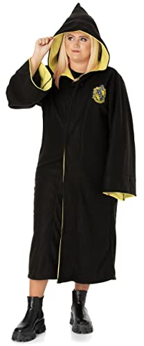 Harry Potter Adults Cloak Dress Up | Hufflepuff Hogwarts House Cape Replica Costume Options | Womens Mens Fancy Dress One Size