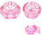 2 PCS Glass Crystal Dish Cup with Lid, Nail Art Acrylic Liquid Powder Glassware Bowl Nail Art Accessories