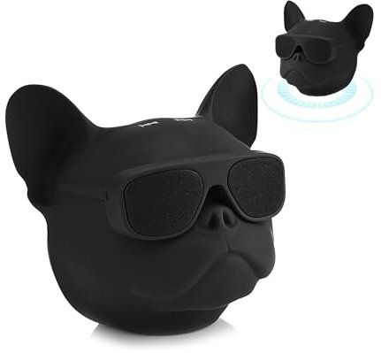 Haut-parleur Bluetooth portable, haut-parleur créatif en forme de chien, lecteur de musique stéréo portable en forme de chien, avec puce Bluetooth 5.0, haut-parleur Bluetooth sans fil