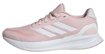 adidas Damen Runfalcon 5 Running Shoes, Sandy Pink/Cloud White/Core Black, 43 1/3 EU