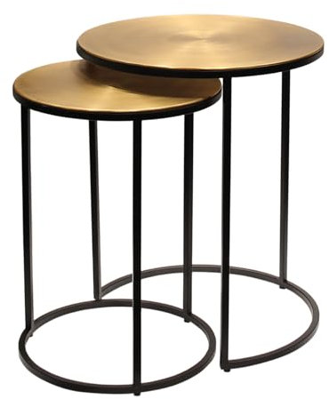 Kaheku Beistelltisch Burnham 2er Set rund 939004798
