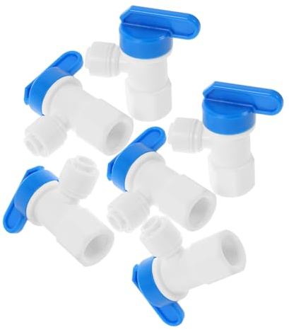 DOITOOL 6st Wasserabsperrventile Absperrventil Mit Gewinde Wasserventile Armaturen Für Bewässerungsrohre Kugelhähne Absperren Wasserreinigungsventile Gelenke Wasserspender Pipeline Plastik