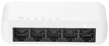 Switch Gigabit Ethernet a 5 porte, 4 porte 100/1000 Mbps e 1 Uplink Gigabit, mini sdoppiatore in plastica YuLinca Gigabit Ethernet non gestito
