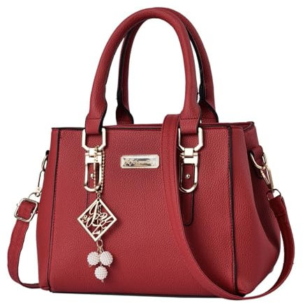 Sac A Main Femme Pas Cher Sac à Main Femme PU Simili Cuir Femme Cabas Pour Travail Elégant Vintage Bandoulière Amovible Compartiment Zippé Porte Monnaie Et Sac à Main Top Grip Sac à BandoulièRe