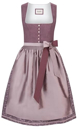 Stockerpoint Damen Dirndl Lucy I Größe 34-48 I Trachtenkleid mit liebevollen Details & eleganter Dirndlschürze I Bequem & pflegeleicht I Perfekt für Trachten & Festlichkeiten
