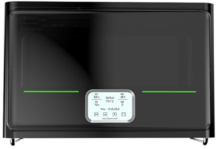 KHZKHC Secador Filamento para Impresora 3D, Caja Secadora Filamento S4, Control Automático Envolvente 3 Ventiladores, Detección Humedad Tiempo Real, Secado Automático con Diseño Orificios