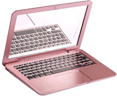 MagiDeal Miroir de maquillage miroir de poche Miniature plié, Mini miroir d'ordinateur portable polyvalent, Compact pour sac à main pour femmes, ROSE
