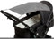 Sonnensegel mit UV-Schutz 50+ universal Sonnenverdeck für Kinderwagen Baby Sonnenschutz (Dunkelgrau)