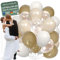 Hochzeitsheld® Luftballons Hochzeit Beige 50 Stück - 100% Made in EU aus biologisch abbaubaren Kautschuklatex - Helium Ballons Hochzeit, Luftballon Hochzeit, Hochzeit Luftballons, Hochzeitsballons