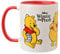Widdop and Co. - Mug Disney Winnie l'ourson – Tasse rouge/blanc en grès émaillé avec icônes et méchants – Produit sous licence officielle Disney Merchendise (325 ml).